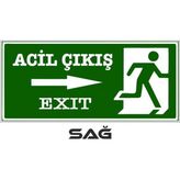 Mikasso Acil Çıkış Yönlendirme Tabelası Sağ Yön
