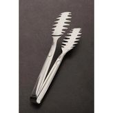 Mikasso Çelik Servis Makarna Maşası - 24 cm Çelik Gri