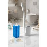 Mikasso Modern Tasarım Akıllı Kullan At Klozet Temizlik Seti - El Değmeden Hijyenik Temizlik Plastik Beyaz - Çok Renkli