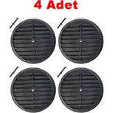 Mikasso Siyah Menfez Kapağı 4 Adet