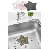 Mikasso Yıldız Silikon Lavabo ve Küvet Süzgeci, Lavabo Tıkacı (Antrasit-Pembe-Beyaz) 3 Adet S-114 Silikon