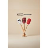 mikudesign 4’lü Silikon Spatula ve Çırpıcı Seti Karışık Renk