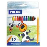 Milan Plastipastel 12'li Pastel Boya Kalemi