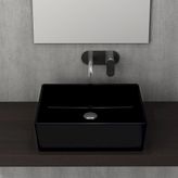 Mılano Çanak Lavabo 50 cm Parlak Siyah