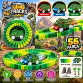 Milas Toptan mt 8043 Dino Tracks Yol Set 56 Parça Dinazor Oyuncağı