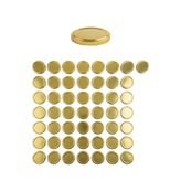 Milea 50 Adet Gold Kavanoz Kapağı – 63 mm (370 ml ve 210 ml kavanozlara uyumlu)