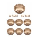 Milea 6 Adet Derin Bronz Metal Ergo Bebek Mama Reçel Fıstık Ezmesi Kavanoz Kapağı – 89 mm (700 cc kavanozlara uyumlu)