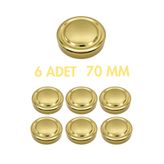 Milea 6 Adet Derin Gold Metal Ergo Bebek Mama Reçel Fıstık Ezmesi Kavanoz Kapağı – 70 mm (255 cc-350 cc-545 cc kavanozlara uyumlu)