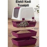 Milo Elekli Kapalı Kedi Tuvaleti. - Antrasit