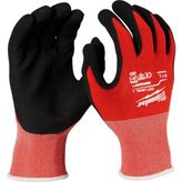 Milwaukee 1. Derece Kesik Korumalı Nitril Eldiven - Kırmızı - 2XL