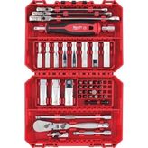 Milwaukee 1/4 Cırcır Tornavida Kollu Lokma Seti