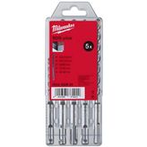 Milwaukee 5 Parca Sds-Plus Ms 2 Seri 2 Elmas Matkap Uc Seti