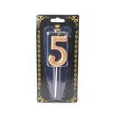 MİLYONCUAVM Milyoncu 5 Yaş Gold Rakam Mum