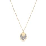 Mimoza Accessories Anka Figür Kapaklı Çelik Kolye