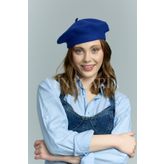 MinaCarin Fransız Ressam Keçe Bere Saks Mavi