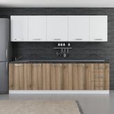 Minar 270-D2 Ege Beyaz Dore 270 cm Mutfak Dolabı