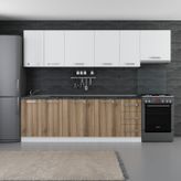 Minar 290-D4 Lotus Beyaz Dore 290 cm Mutfak Dolabı