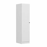 Minar Mobilya Minar Kale 1 Kapaklı Raflı Beyaz Panjur 190 CM Dolap