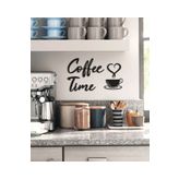 MİNAY HOME Coffee Time Duvar Dekoru - Duvar Süsü (40*20 Cm )