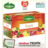 Mindivan Tropik Aromalı 20 Li Süzen Poşet Bitki Çayı