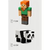 Minecraft Alex ve Panda Figür