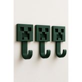 Minecraft Creeper Duvar Kancası 3lü Set 3D Baskı