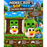 Minecraft Softeez Chicken Jockey Figür - Ahşap