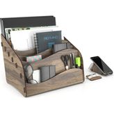 Mingitav Design Otto Wavy Masaüstü Organizer Evrak Rafı - Ceviz