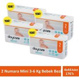 Mini 2 Numara 3-6 kg Bebek Bezi 4X44 176 Adet