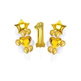 Mini Party Store 1 Yaş Balon Set Gold