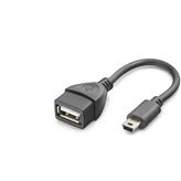 Mini Usb To Usb Otg Kablo - Siyah Hn4591