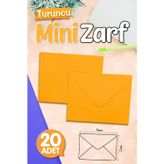 Mini Zarf Turuncu 9x7 cm 20 ADET-T1484