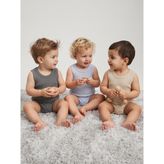 Minidamla Askılı Basic 3'lü set 1-18 Ay Çıtçıtlı Badi - Mavi