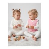 Minidamla Basic 2'li Set Bebek Yelek, Pembe, 12-18 Ay