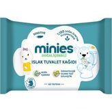 Minies 6x60'lı Islak Tuvalet Kağıdı