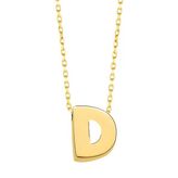 Minimal 0.7 Mm D Harfli Kolye 14 Ayar Altın