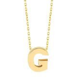 Minimal 0.7 Mm G Harfli Kolye 14 Ayar Altın
