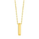 Minimal 0.7 Mm I Harfli Kolye 14 Ayar Altın