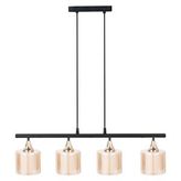 Minimal E-Ticaret Lambent Line Maxi Plafonyer Çift Katmanlı Cam Beyaz Gold Avize