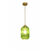 Minimal E-Ticaret Minimal Lotus One Forest Green Sarkıt Cam Avize Yeşil