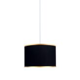 Minimal E-Ticaret Viscose 40x40x21 Siyah Kumaş Avize
