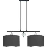 Minimal Lambent Line Crystal Plafonyer Kumaş Gri Avize