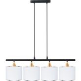 Minimal Lambent Line Maxi Plafonyer Kumaş Avize - Beyaz