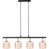 Minimal Lambent Line Maxi Plafonyer Kumaş Bal Cam Avize