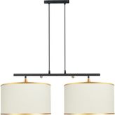 Minimal Lambent Line Mega Plafonyer Kumaş Bej Avize