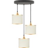 Minimal Lambent Plafonyer Kumaş Avize - Bej