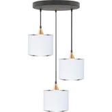 Minimal Lambent Plafonyer Kumaş Avize - Beyaz