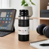 Miniqup Pushpro 350 Ml Mat Siyah Termos