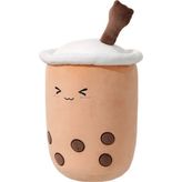 Miniso Sütlü Çay Peluş Yastık - Kahve