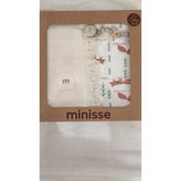 Minisse My Baby Kumsal 80X90 cm 1 Adet Penye 1 Adet Muslin Battaniye 1 Adet Emzik Askısı 3lü Set Kutulu 4924 - Bej - Ekru - 80 x 90 cm
